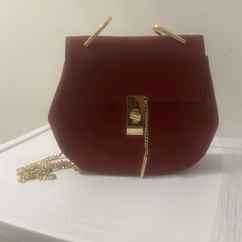 Red evening purse